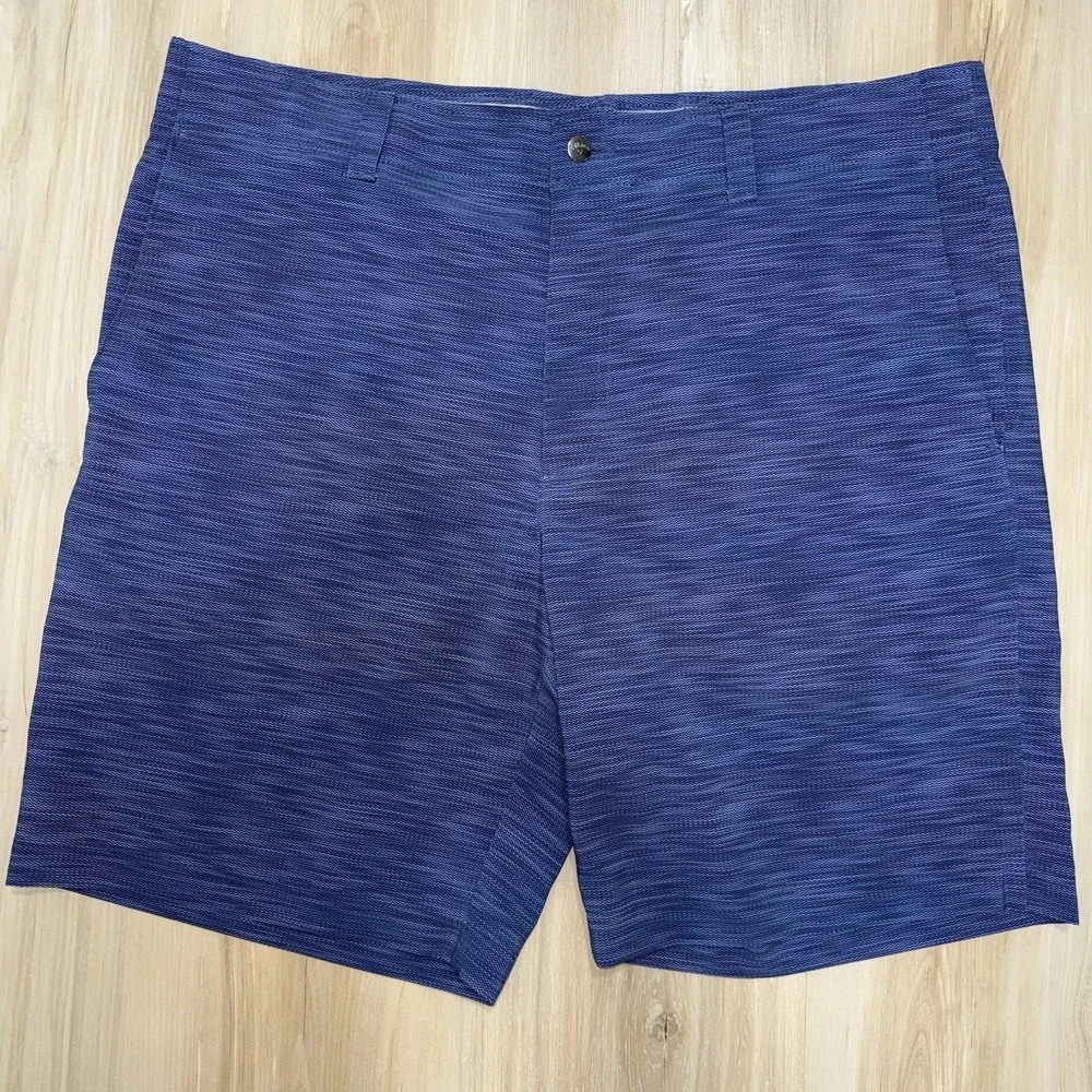Callaway Golf Shorts Blue Performance Stretch Flat Phone Pocket Men Size 38 x 9